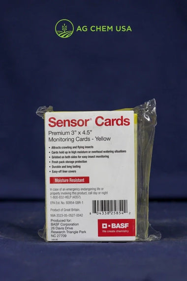 Image of Sensor Card Yellow Pesticide Size: pack