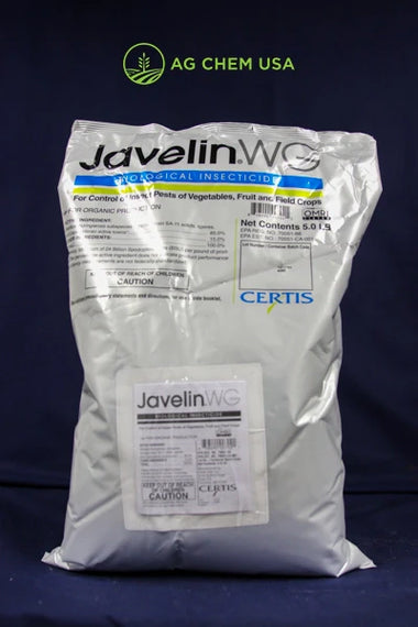 Image of Javelin WG Biological Insecticide Organic Insecticide Size: 5 lb